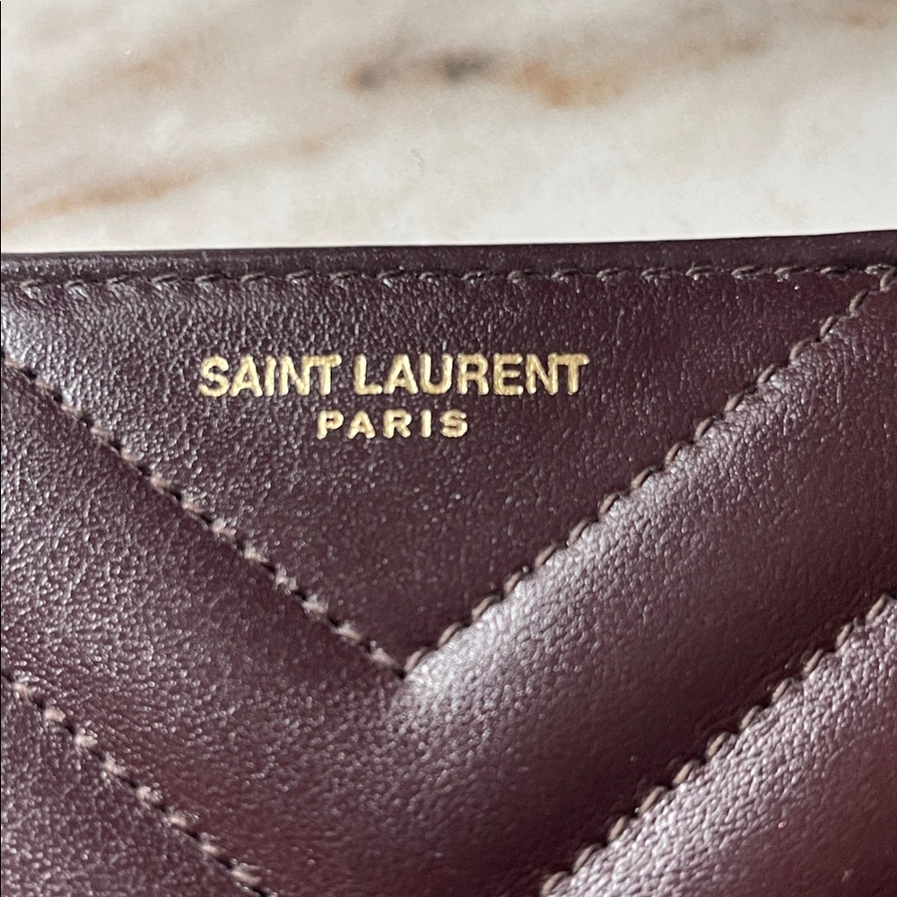 Saint Laurent Quilted Joan Zip Around Wallet - Picture 2 of 9